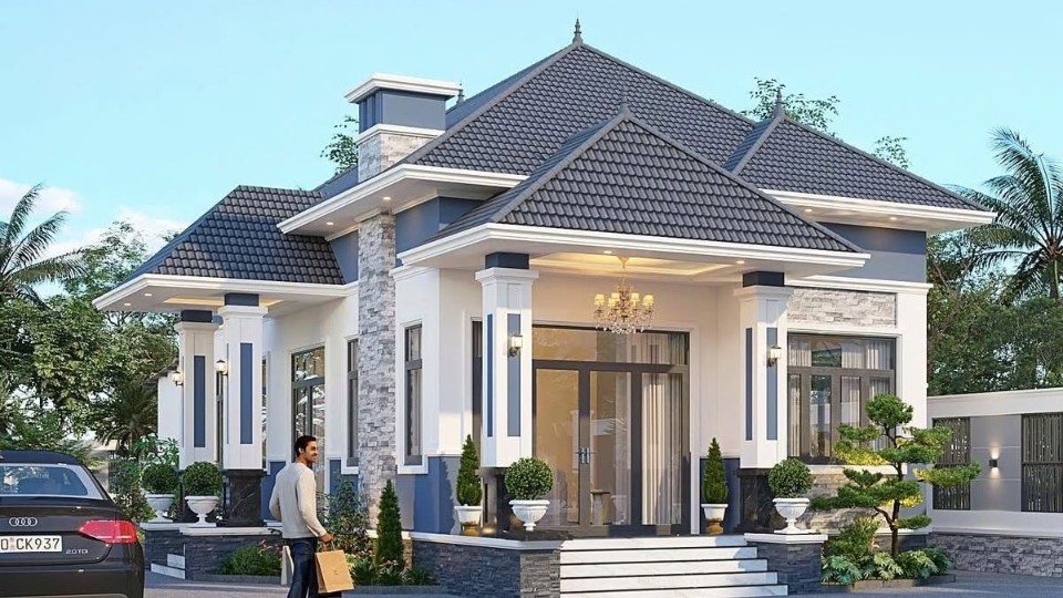 Nhà Vườn Mái Nhật 160m² – Thiết Kế Hiện Đại, Tối Ưu Công Năng Cho Gia Đình